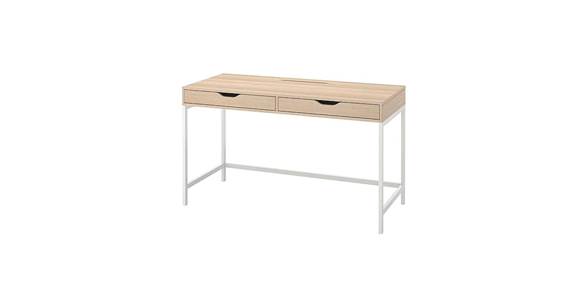 IKEA Alex Desk, 132x58 cm, white stained/oak effect : Amazon